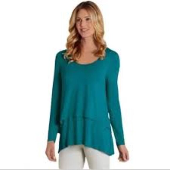 Soft Surroundings Sea Glass Top Perfect Layers NWT SMALL - Picture 1 of 6